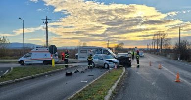 Accident cu patru victime la ieșire de pe autostrada A1 pe DN 7