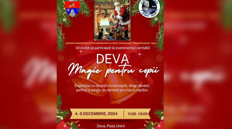 „Deva – magie pentru copii” – eveniment caritabil de Moș Nicolae