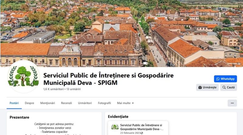 S.P.I.G.M. DEVA: CANALE DE COMUNICARE PENTRU LOCUITORI