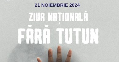 21 NOIEMBRIE – ZIUA NAȚIONALĂ FĂRĂ TUTUN