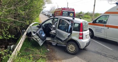 Accident rutier pe DJ 687, în Sântuhalm. Trei persoane au fost rănite ușor
